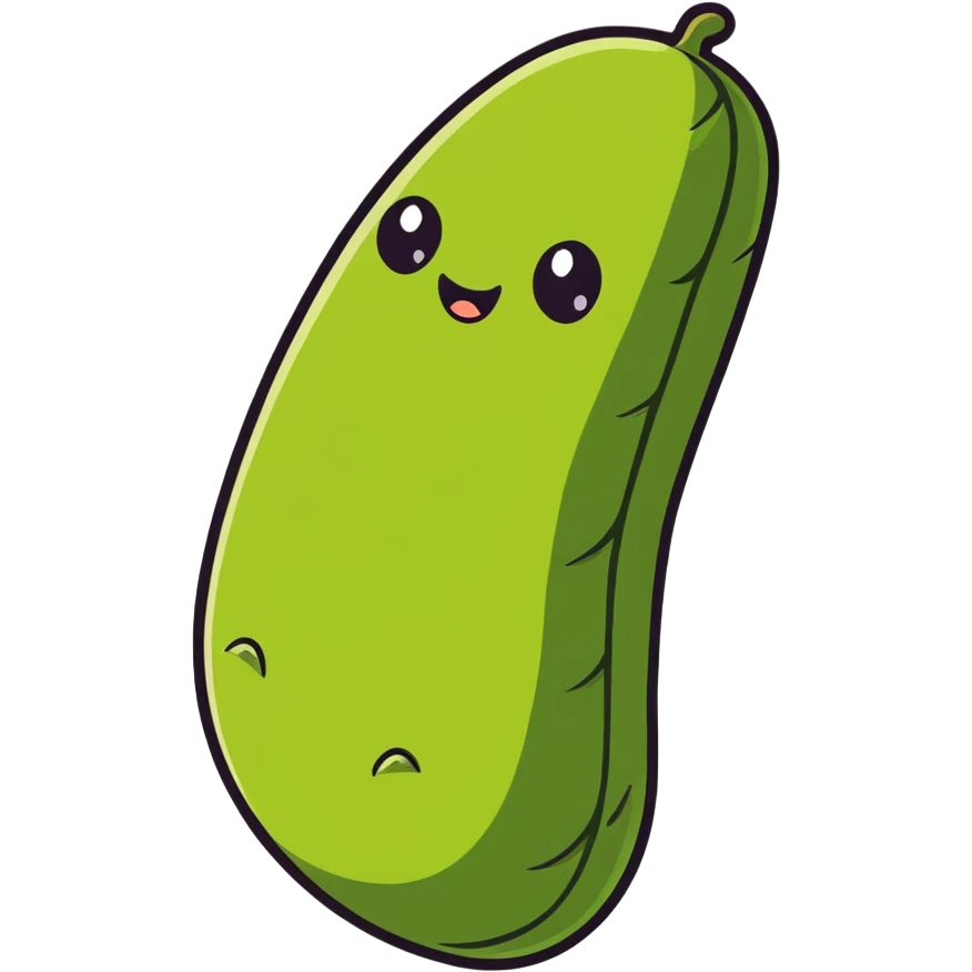 Giant pickle emoji