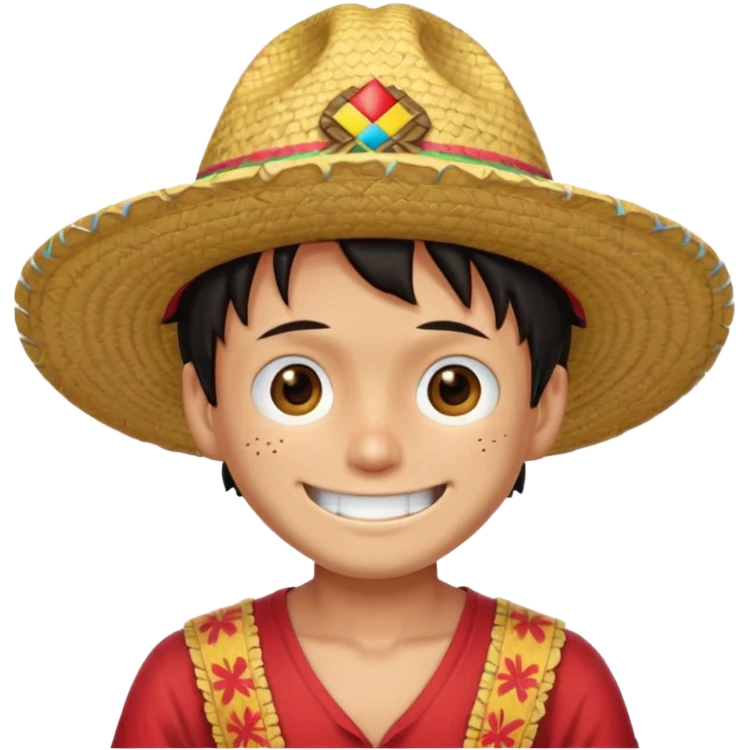Sombrero de paja luffy emoji