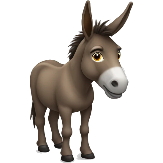 Donkey brown  emoji