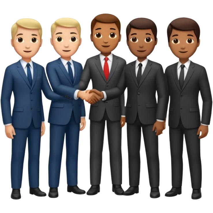 men in suits shaking hands emoji