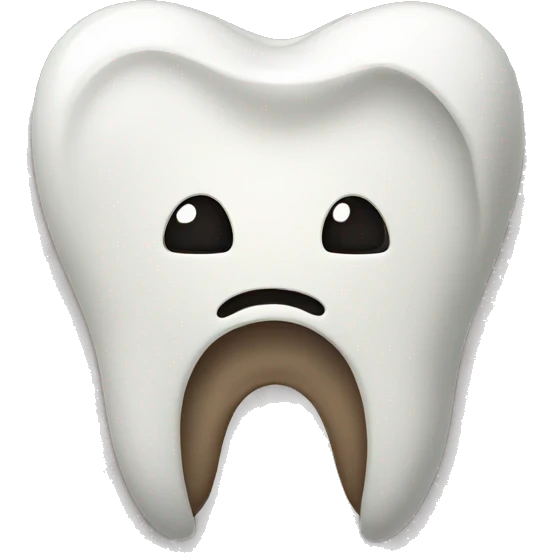 sad tooth emoji