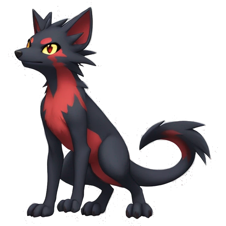 Litten-Zorua-Nargacuga-Sergal-Fakemon-hybrid full body emoji