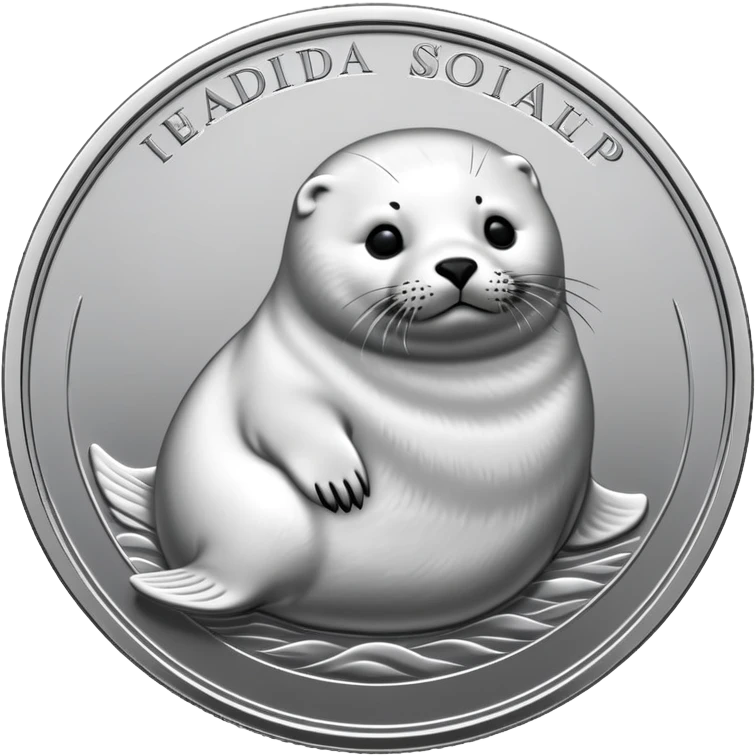 Make a coin engraved harp seal  whole body  and this coin price goes up emoji