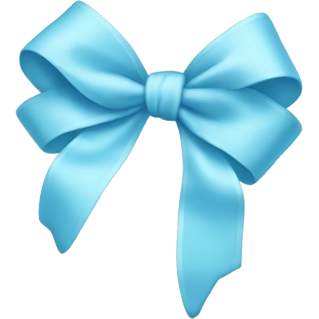 Light blue bow emoji