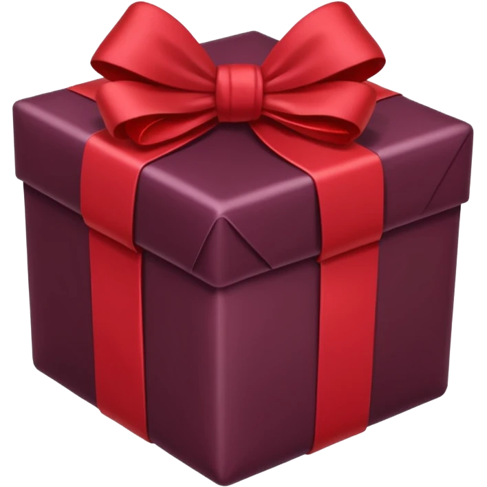 christmas gift with Mulled wine color emoji