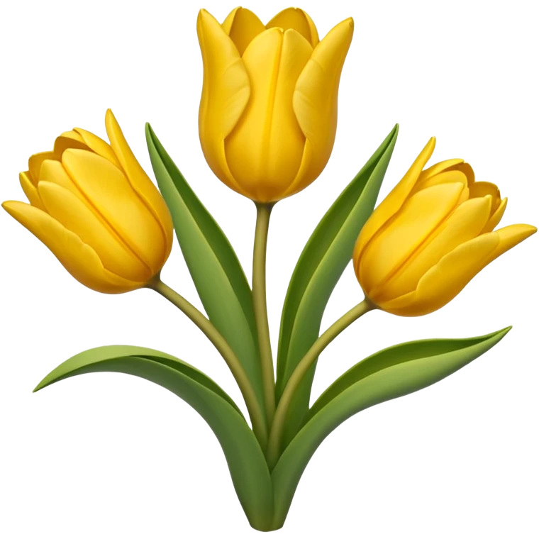 Emoji de tulipán amarillo emoji
