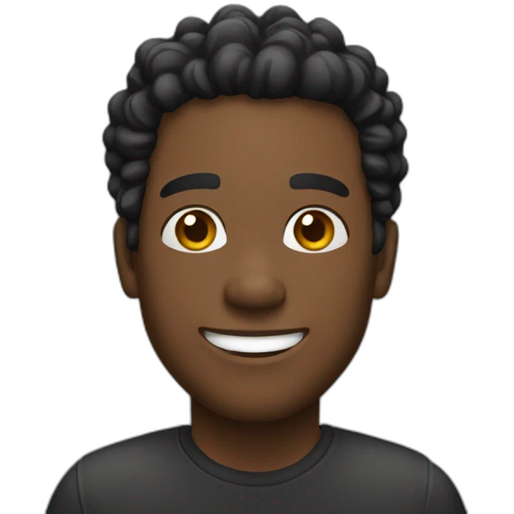 black manhappy emoji