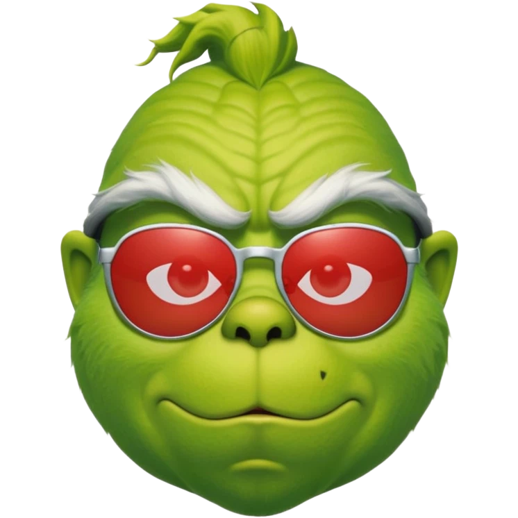 Grinch with sunglasses  emoji
