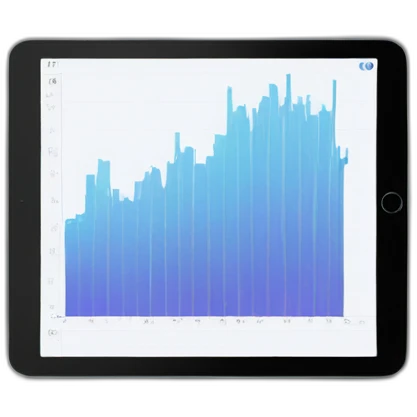 graph on tablet emoji