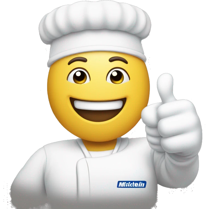 white michelin character, thumbs up emoji