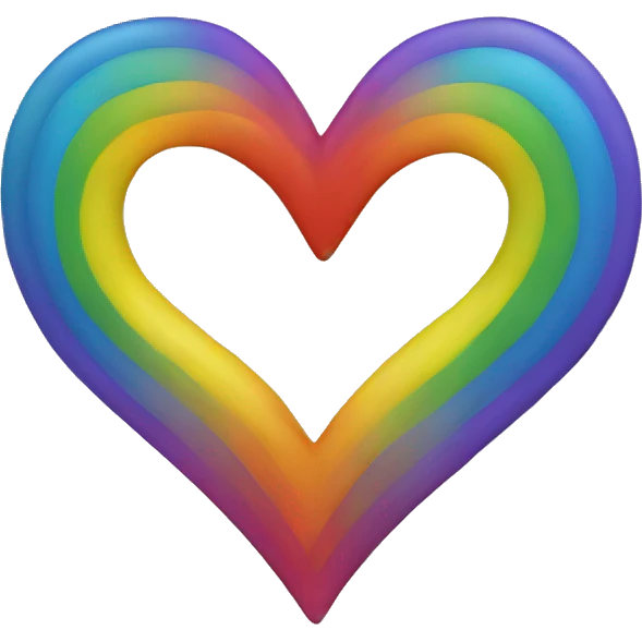 Rainbow heart emoji
