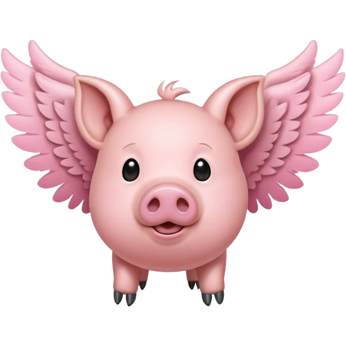Pig flying  emoji
