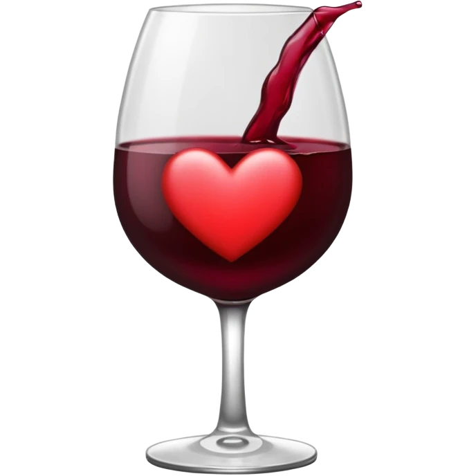 Corazón de color vino tinto oscuro sin nada arriba emoji