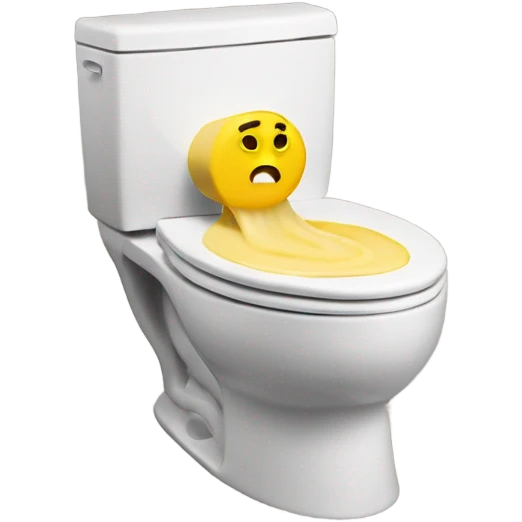 Skibidi toilet eating a stick of butter  emoji