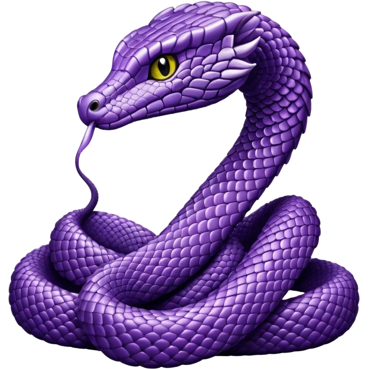glitter purple and cian cobra emoji
