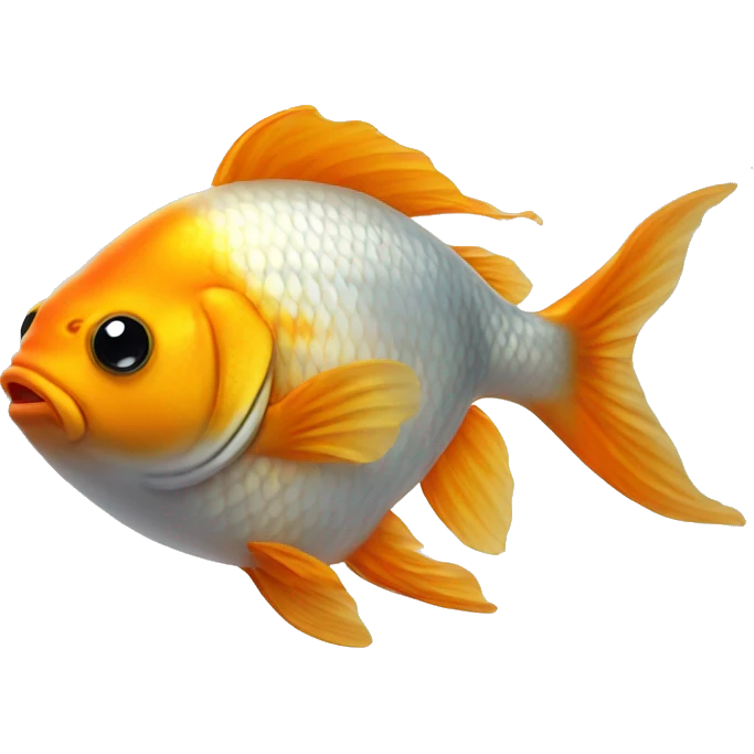 Fat goldfish emoji