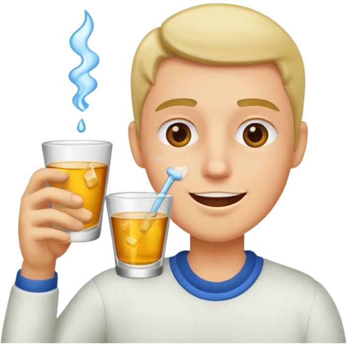 Drinking shots emoji