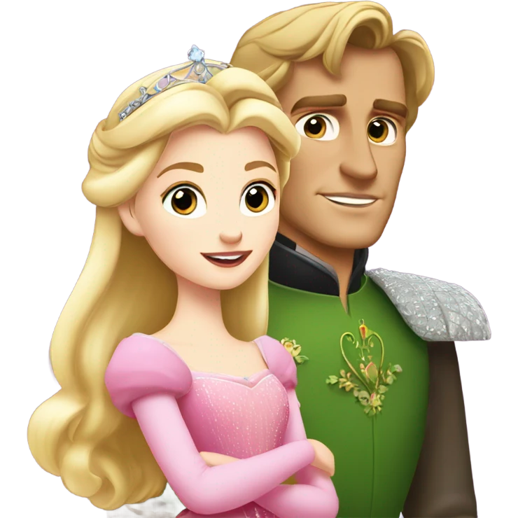 princess aurora and prince phillip emoji