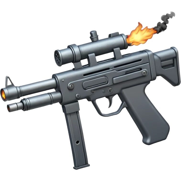 make a machine gun firing emoji