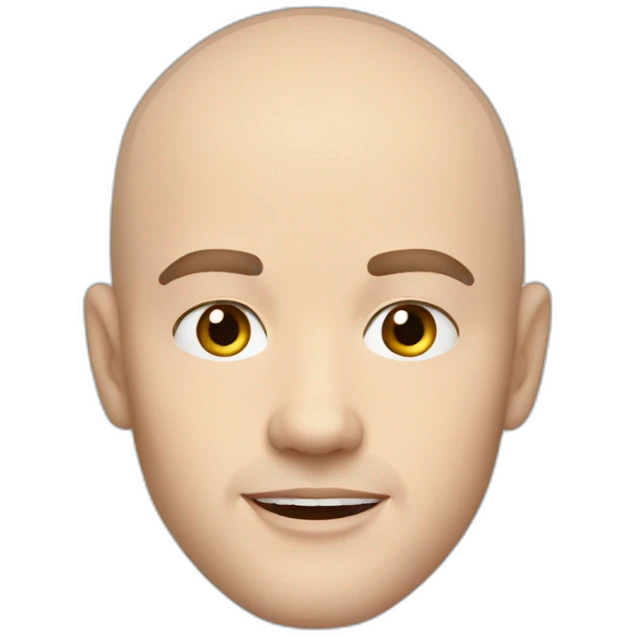 nicholas hoult bald emoji