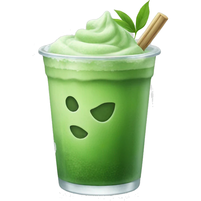 iced matcha emoji