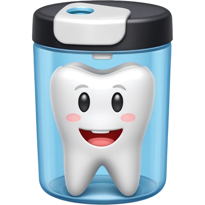Dental floss in a container   emoji