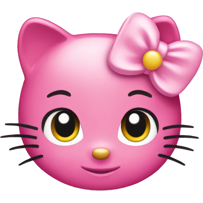 Hello kitty pink emoji