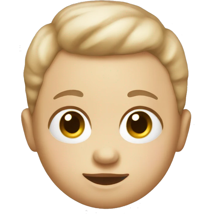 Beige baby toy emoji