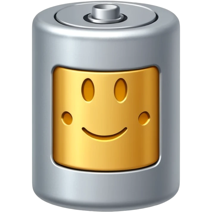 realistic small battery emoji