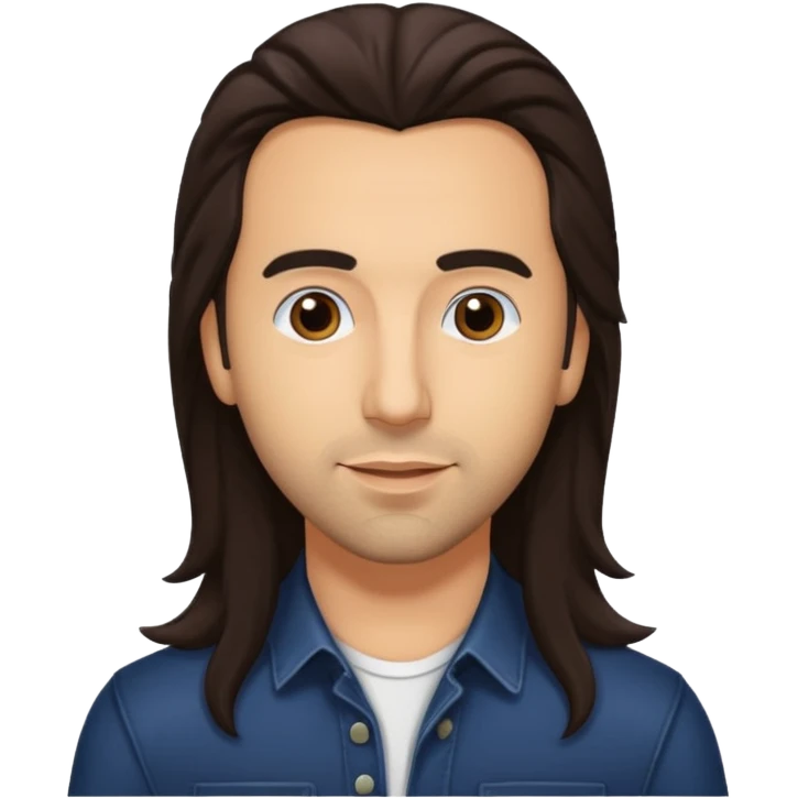 Howie Dorough with dark brown long hair emoji