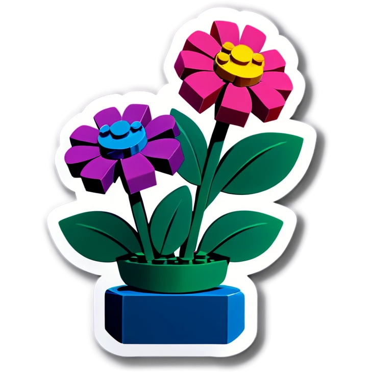 Lego flowers emoji