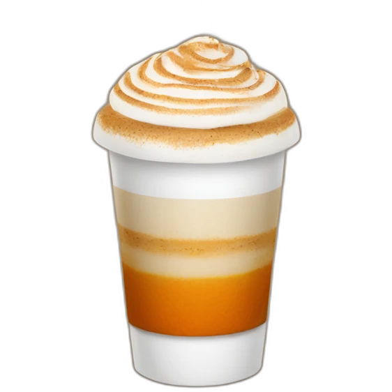 Pumpkin latte emoji