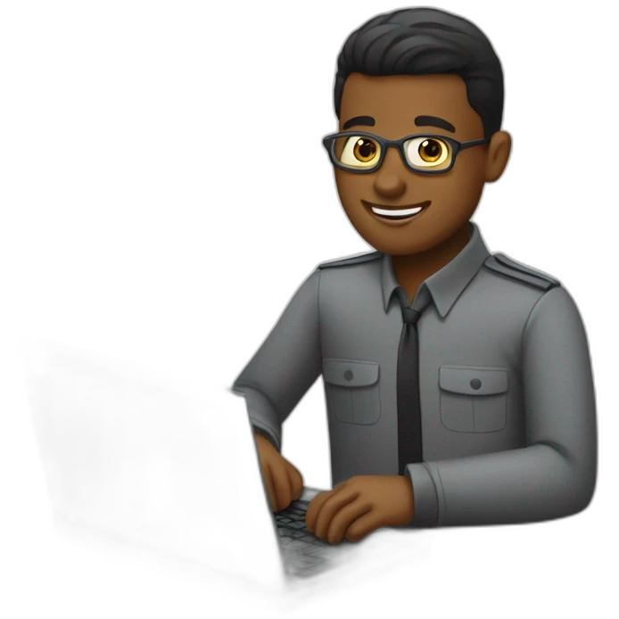 usher in computer emoji