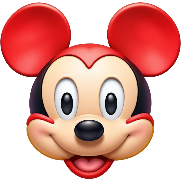 Cross-eyed micky mouse,  emoji