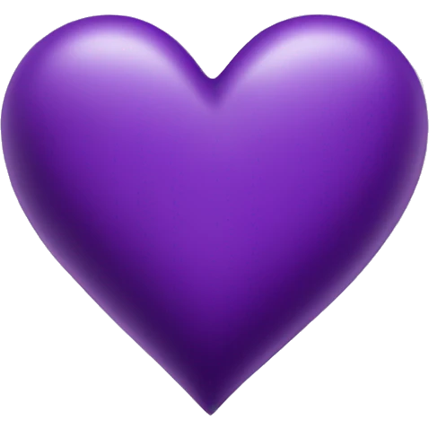 Purple heart emoji