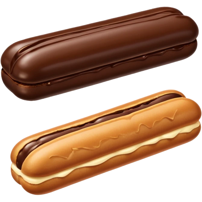 éclair au chocolat emoji