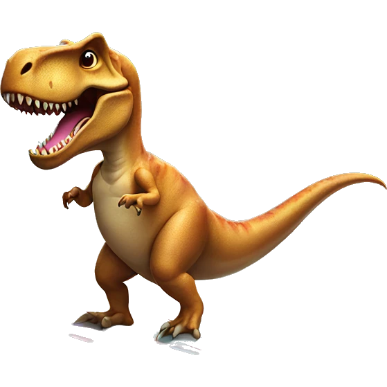 T-rex wearing a tutu while riding a surfboard  emoji