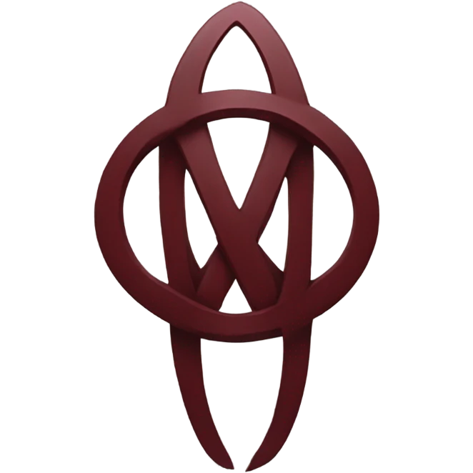 Dark red Omega Symbol emoji