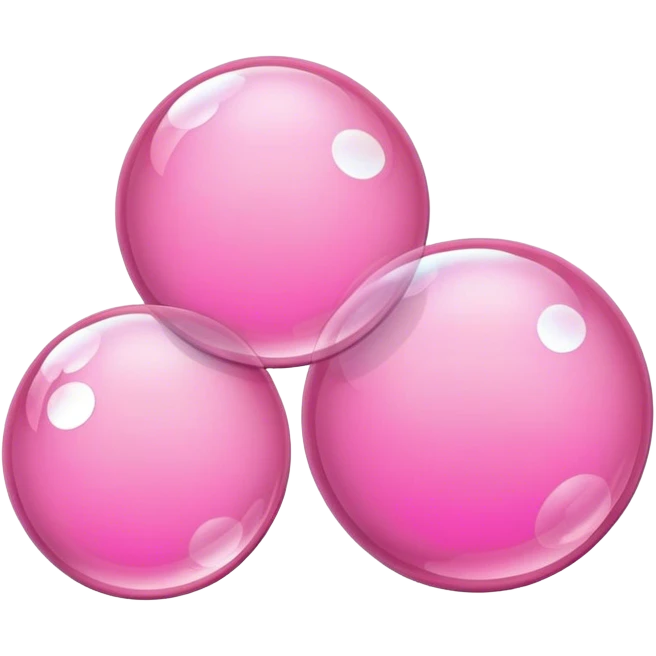 🫧, pink,transparent,3 emoji