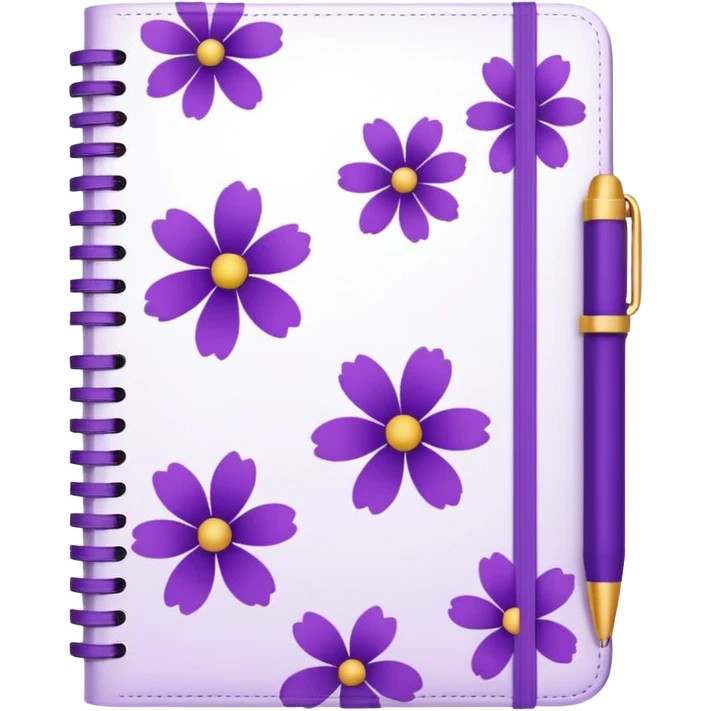 journal white and purple emoji