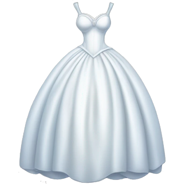 Big white cinderella dress emoji