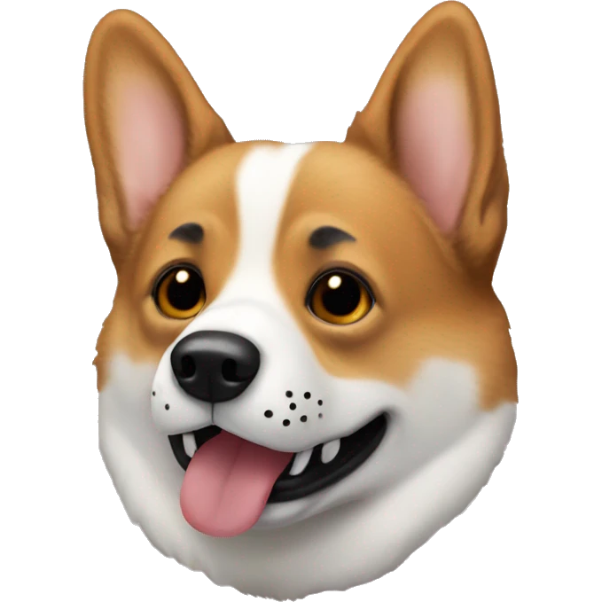Corgi with Friday the 13th Mask on  emoji