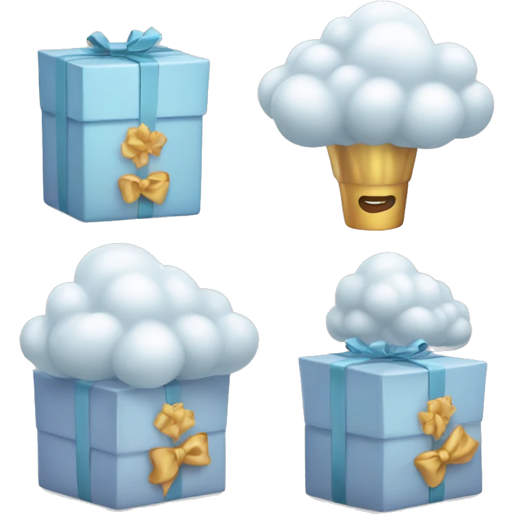 Cloud gift sets  emoji