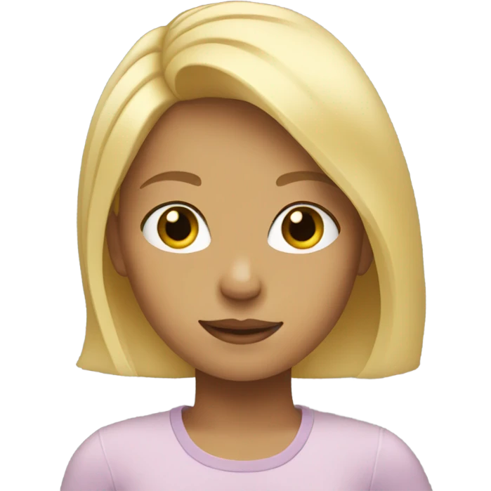 girl with blonde hair emoji