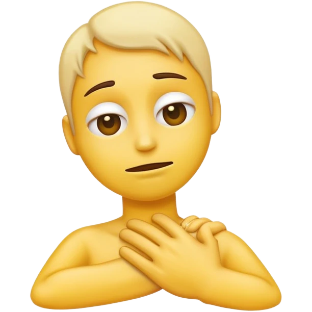 dying emoji with hand around its neck emoji