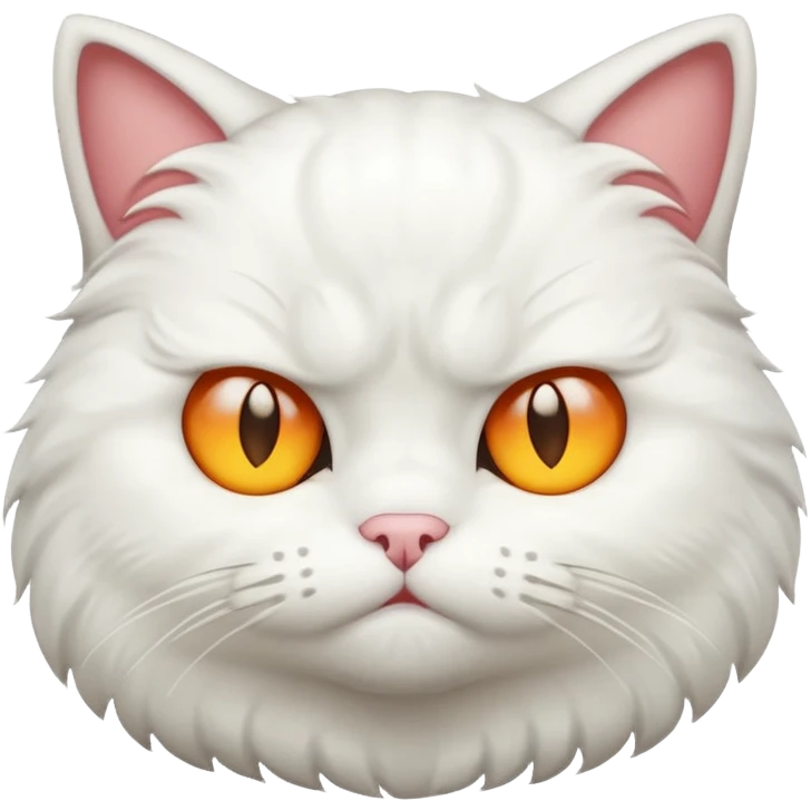 white cat soft angry emoji