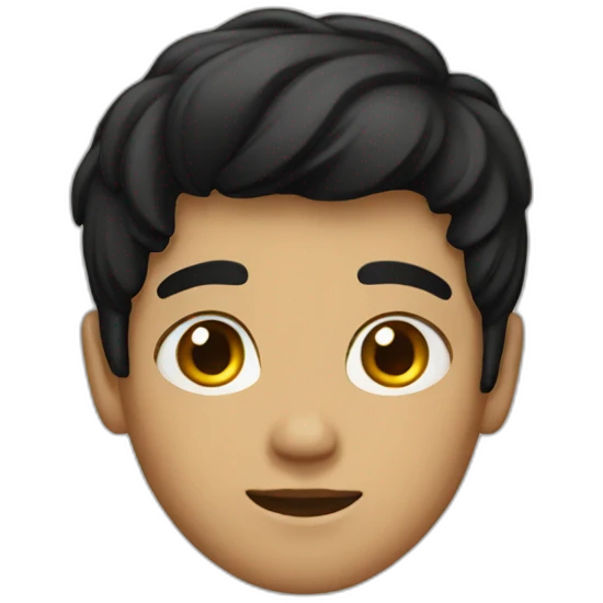boy with black hair emoji