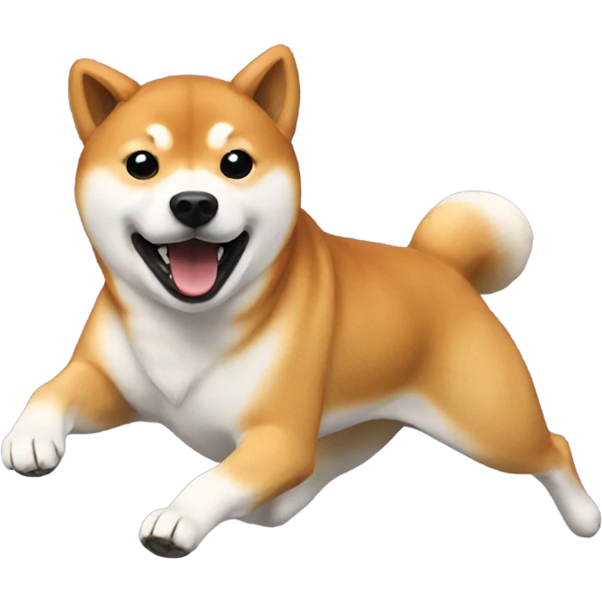 Shiba Inu Dog running emoji