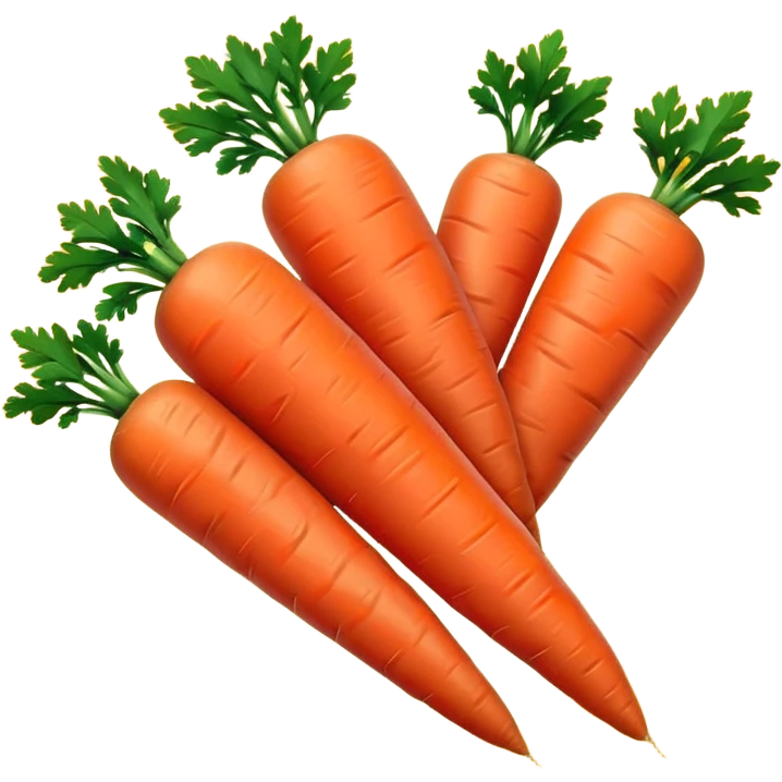 Baby-cut carrots, small cylindrical orange pieces, rounded ends, no green tops emoji