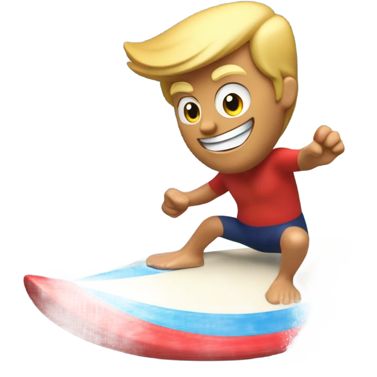 Donald Trump surfing emoji